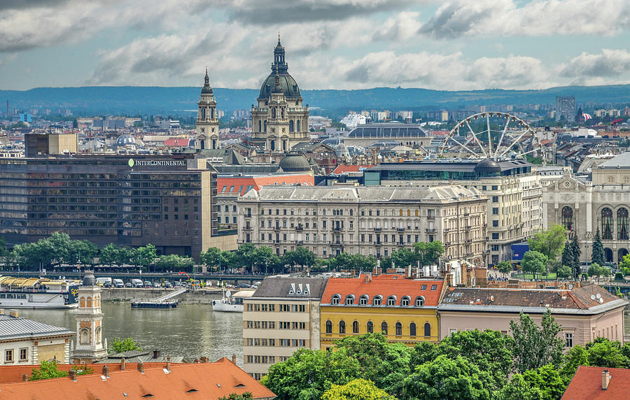 Budapest From Castle Hill Photograph by Marcy Wielfaert