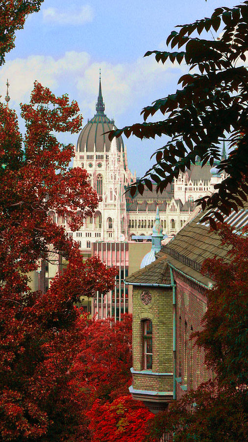 Budapest In Red Photograph