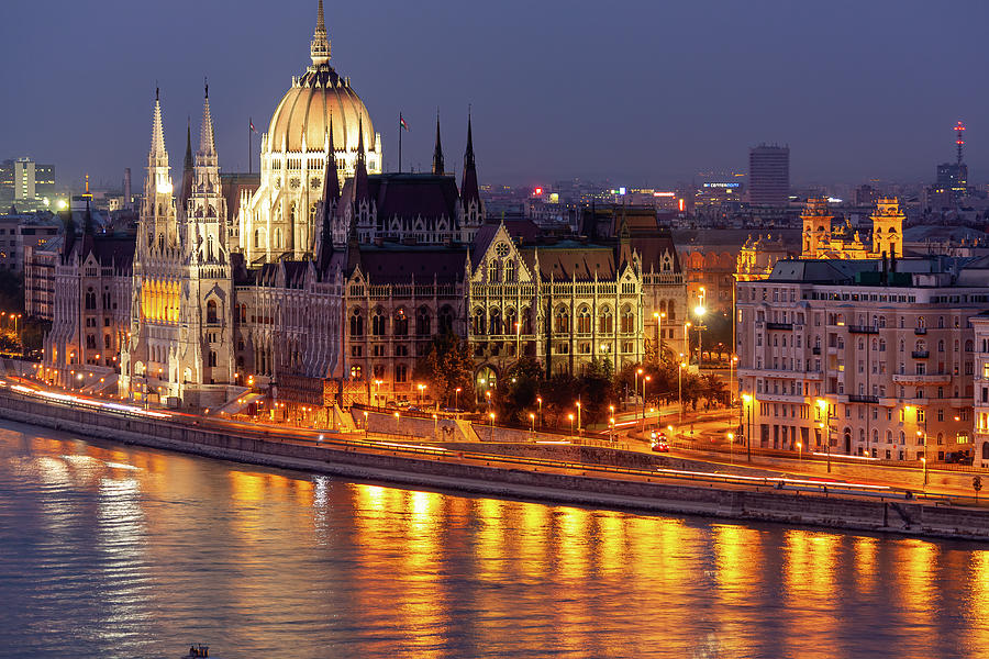 Budapest Parliament buildings Photograph by Shirley Mitchell