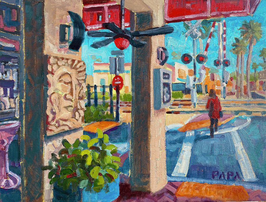 Budda By The Tracks Painting by Ralph Papa