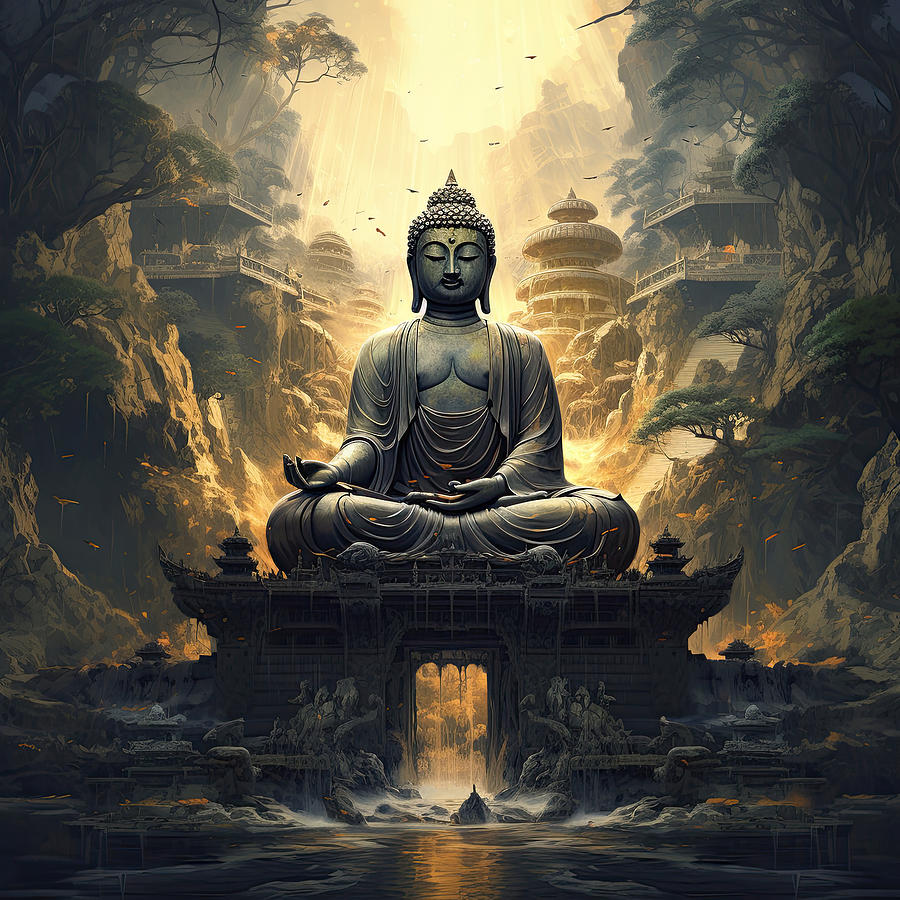 Nature Digital Art - Buddha 11 by Cameron Gray