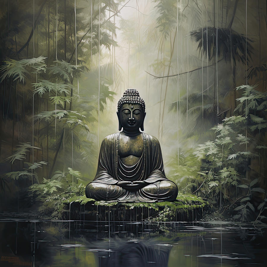 Nature Digital Art - Buddha 4 by Cameron Gray