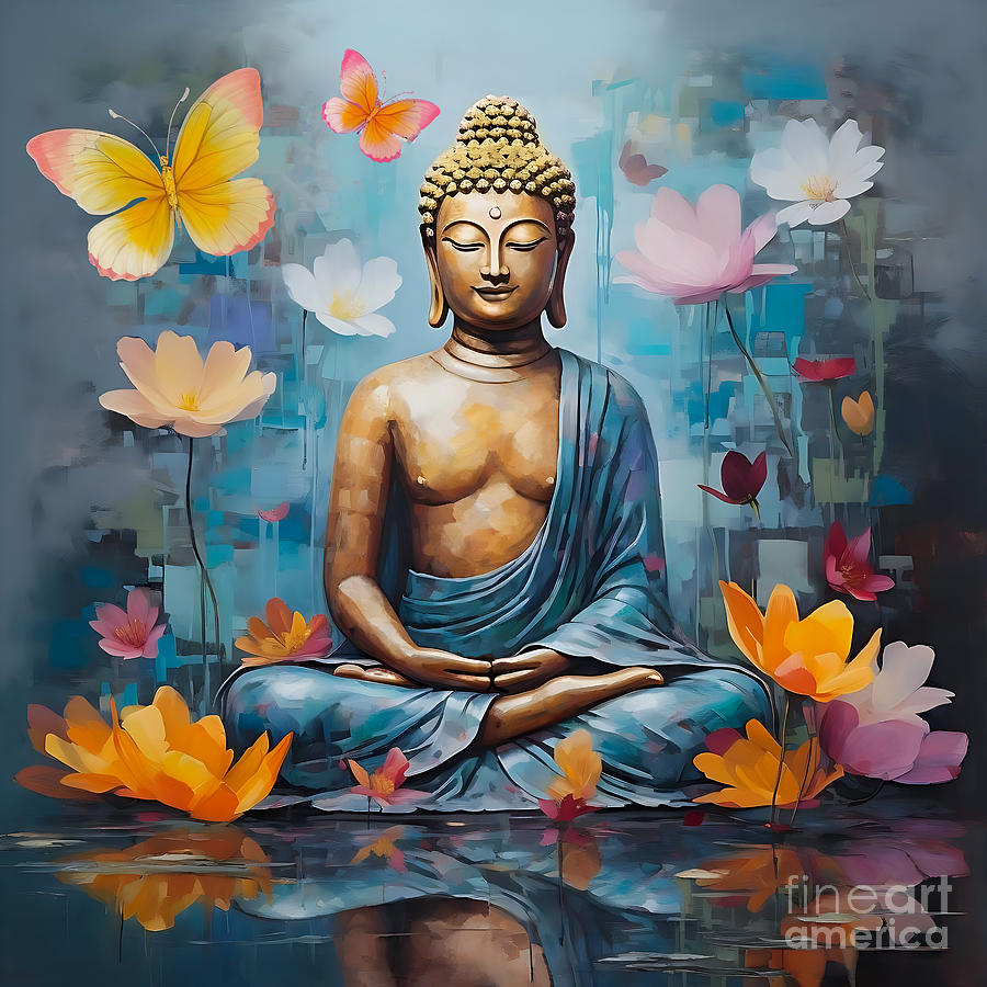 Buddha Painting - Buddha  4 by Mark Ashkenazi