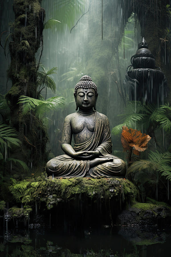 Nature Digital Art - Buddha 7 by Cameron Gray