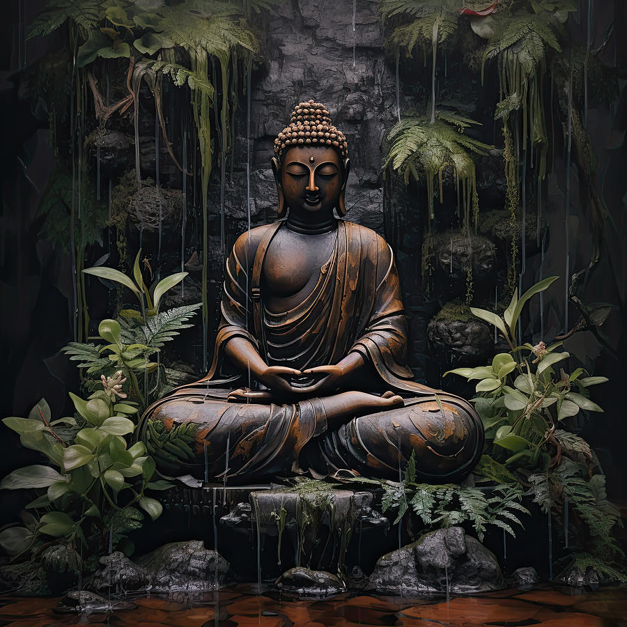 Nature Digital Art - Buddha 8 by Cameron Gray