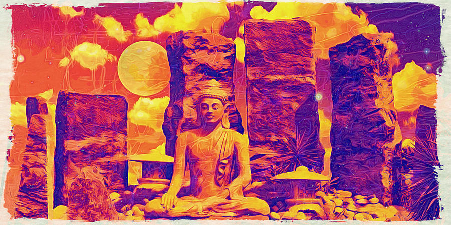 Buddha And Bliss Digital Art