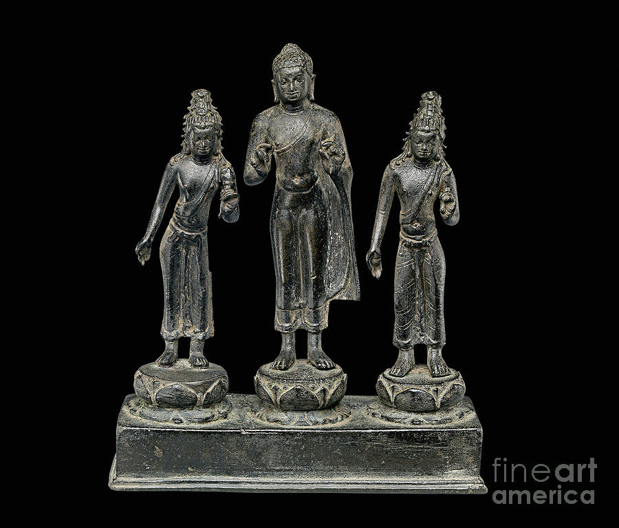 Buddha and Bodhisattvas Sculpture by Granger
