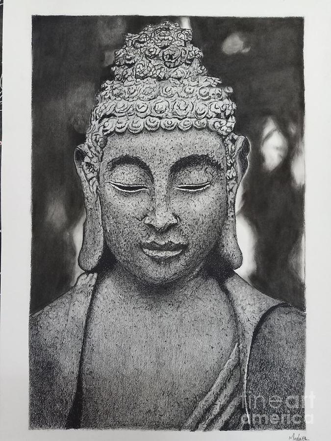 Buy buddha Handmade Painting by BINOD KUMAR DAS. Code:ART_1667_13841 -  Paintings for Sale online in India.