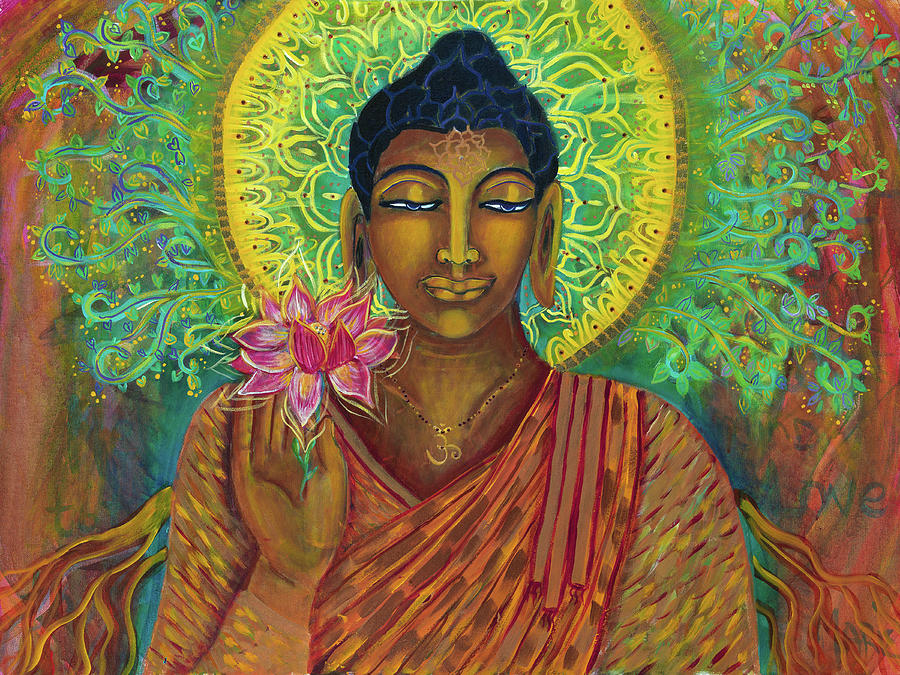 Buddha Blessing Painting by Olivia Marie Oso - Fine Art America