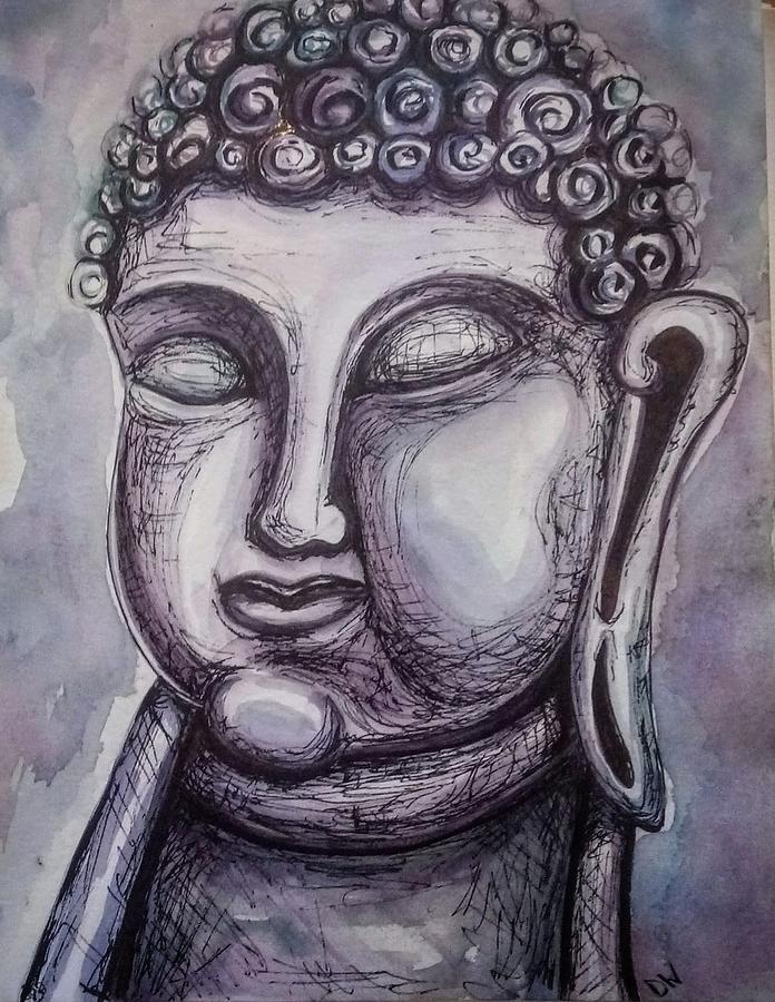 Buddha Drawing by Danielle White - Fine Art America