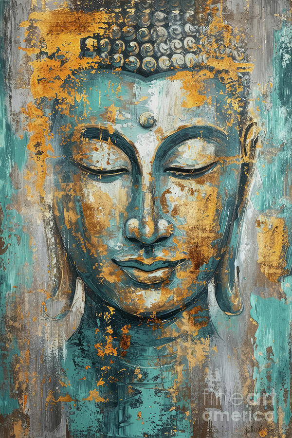 Buddha Enlightenment Painting by Tina LeCour