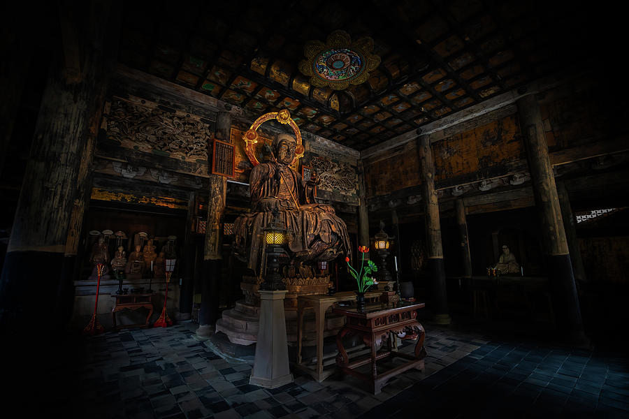 Buddha Hall Photograph by Bill Chizek