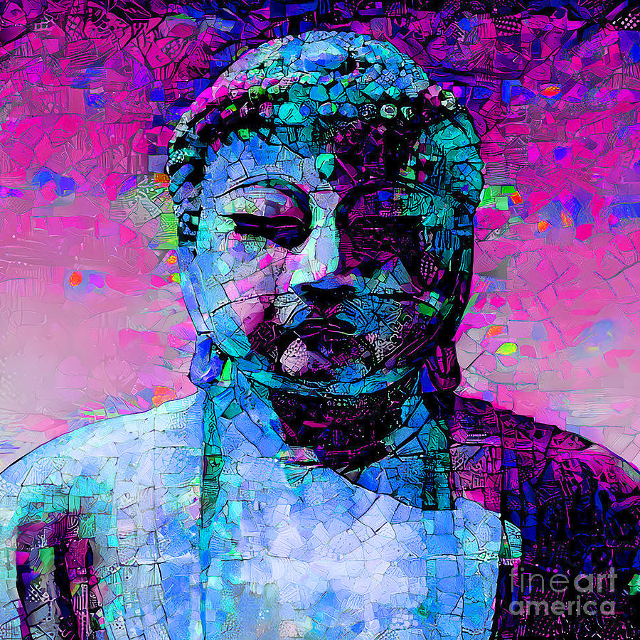 Buddha in Contemporary Modern Art 20211209 square v3 Photograph by Wingsdomain Art and Photography