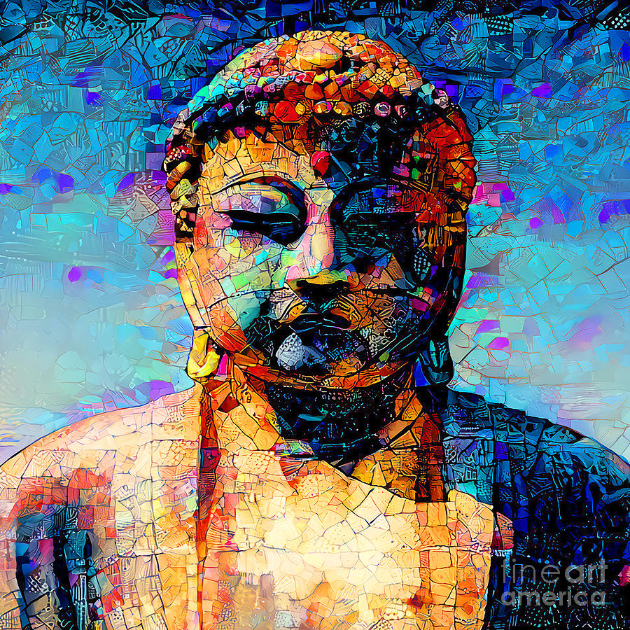 Buddha Photograph - Buddha in Contemporary Modern Art 20211209 square by Wingsdomain Art and Photography