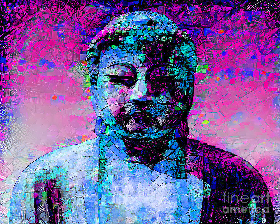 Buddha Photograph - Buddha in Contemporary Modern Art 20211209 v3 by Wingsdomain Art and Photography