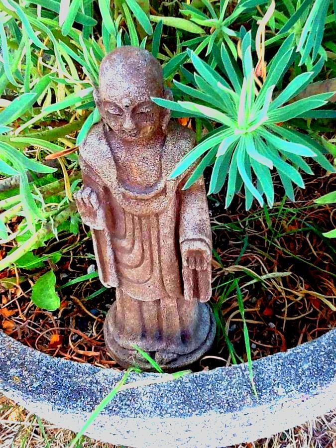 Buddha In Garden Photograph