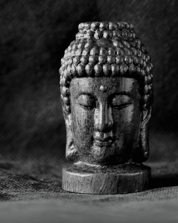 Buddha In Monochrome Photograph