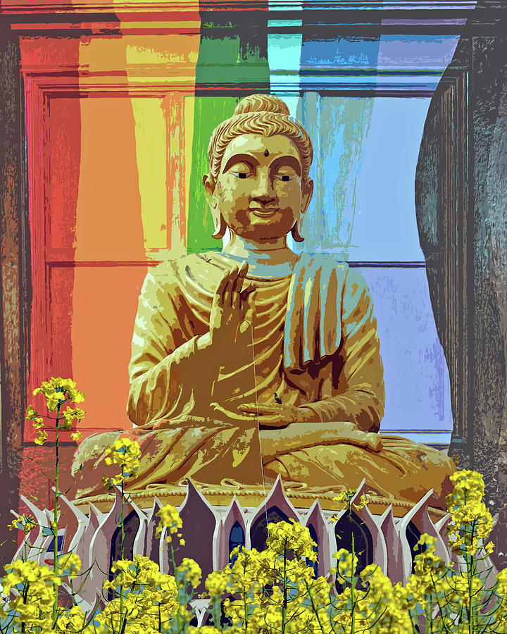 Buddha Digital Art by John Vincent Palozzi