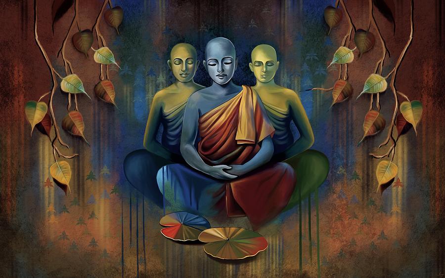 Buddha Meditation Digital Art By Shivangi Goenka - Fine Art America