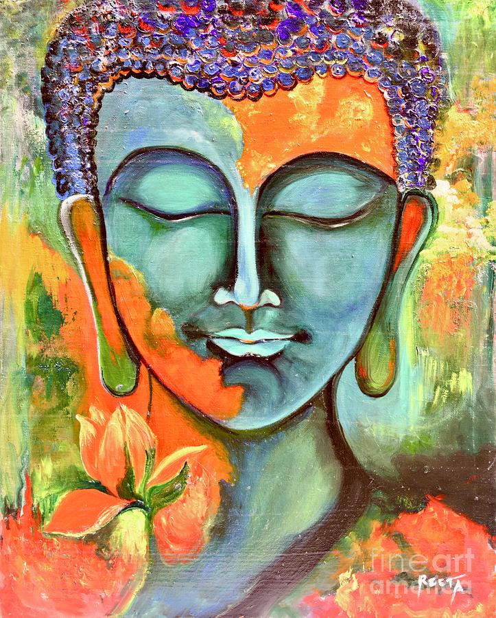 Buddha Painting by Reeta - Fine Art America