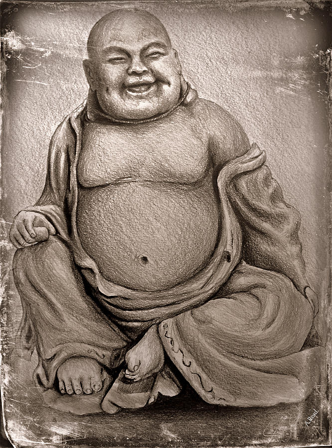 Buddha Sepia Ver Drawing
