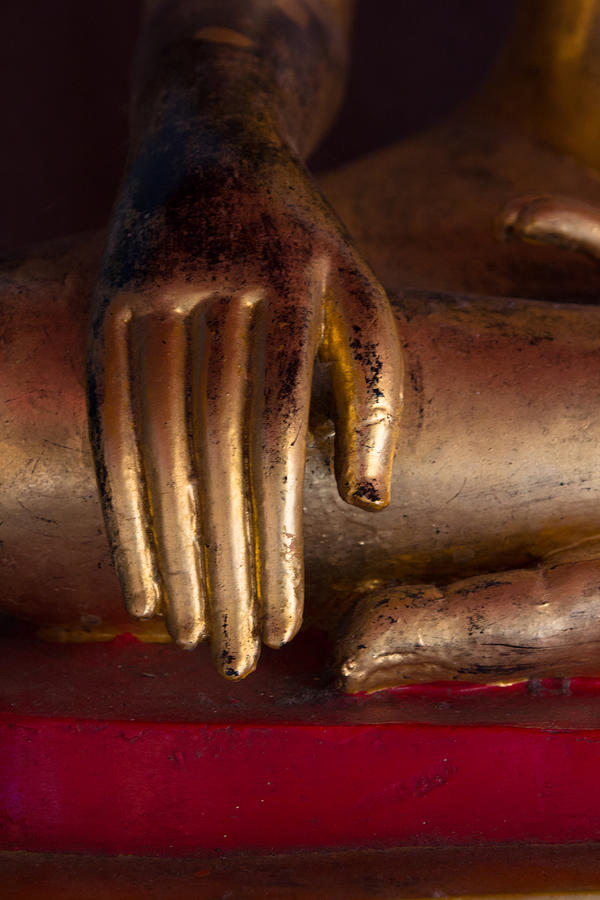 Buddha statue hands Photograph by Tofumax