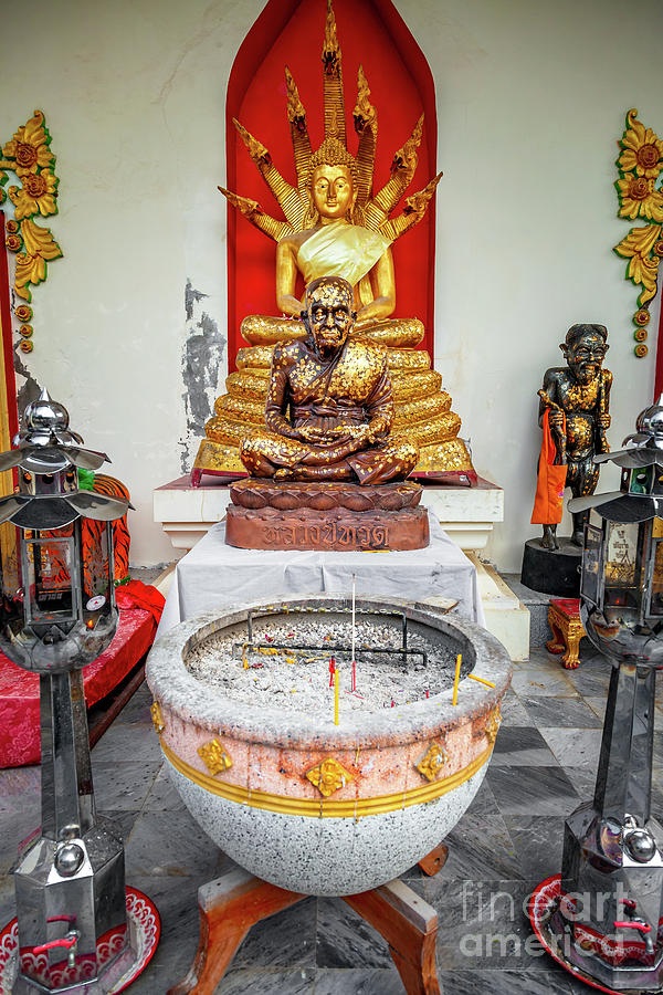 Buddha Photograph - Buddha Temple Bangkok Thailand by Adrian Evans