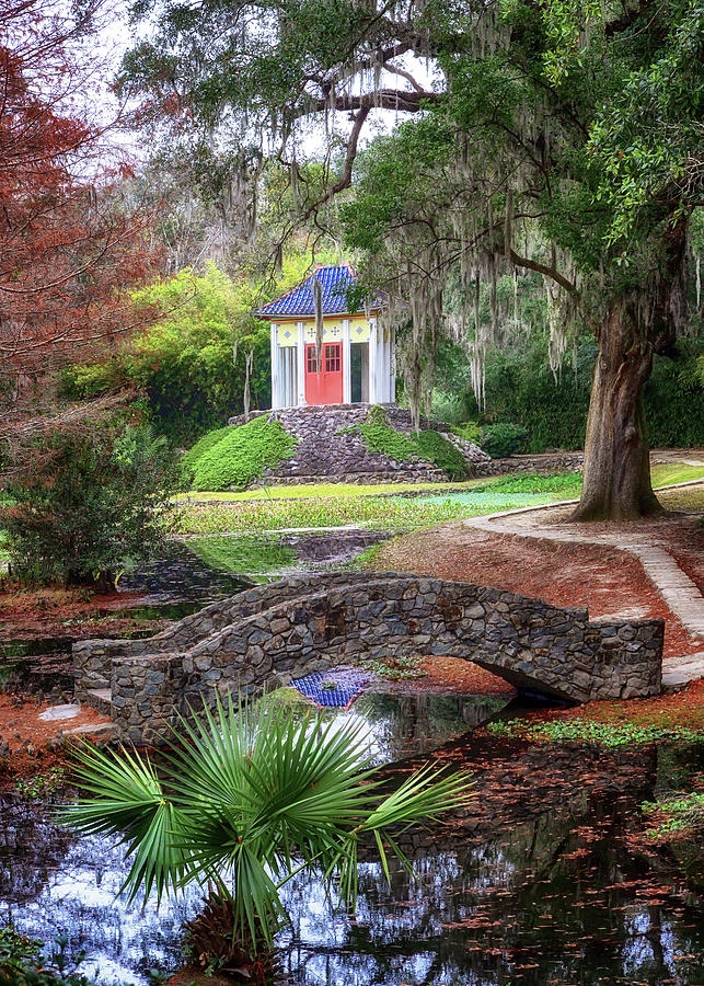 Buddhas Temple at Jungle Garden Photograph by Susan Rissi Tregoning