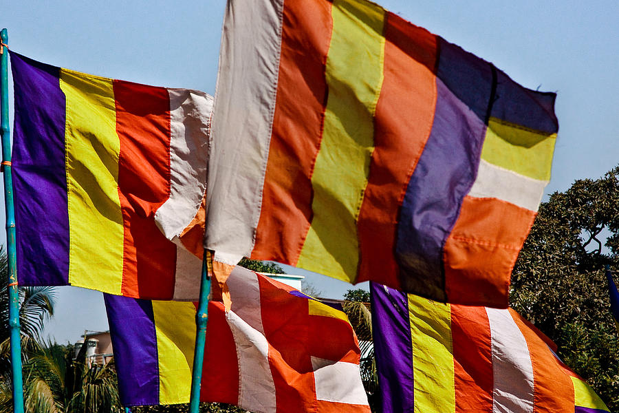Buddhist flag Photograph by (Photo by Neal Walker)