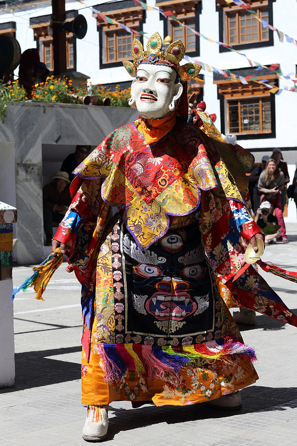 Buddhist mask dancer, Ladakh Photograph by Dietmar Temps, Cologne