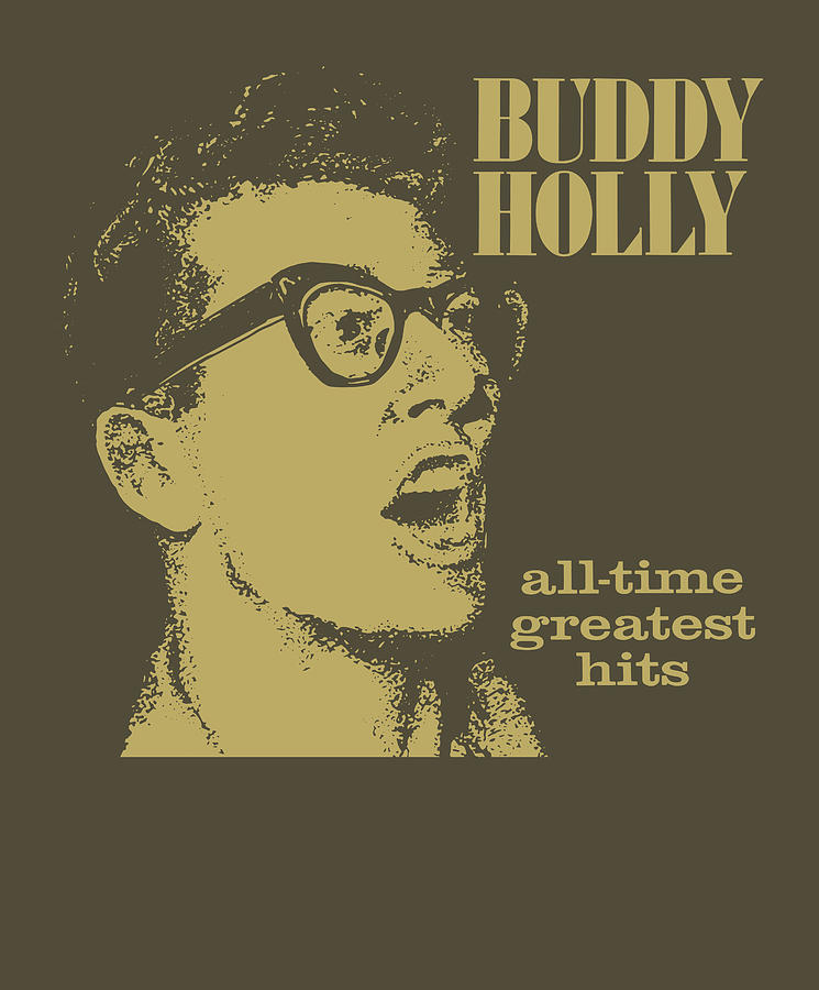 Buddy Holly All Time Greatest Hits Disc 1 Album Cover Digital Art By ...