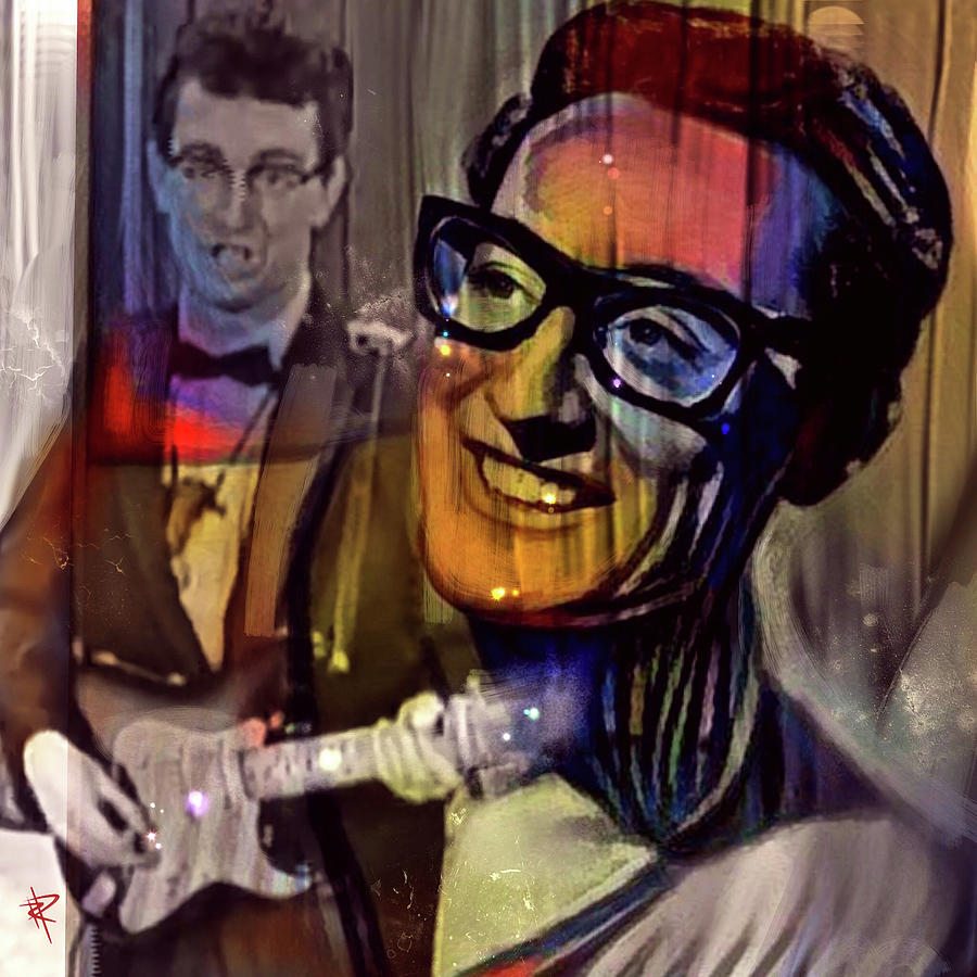 Buddy Holly Mixed Media - Buddy Holly by Russell Pierce
