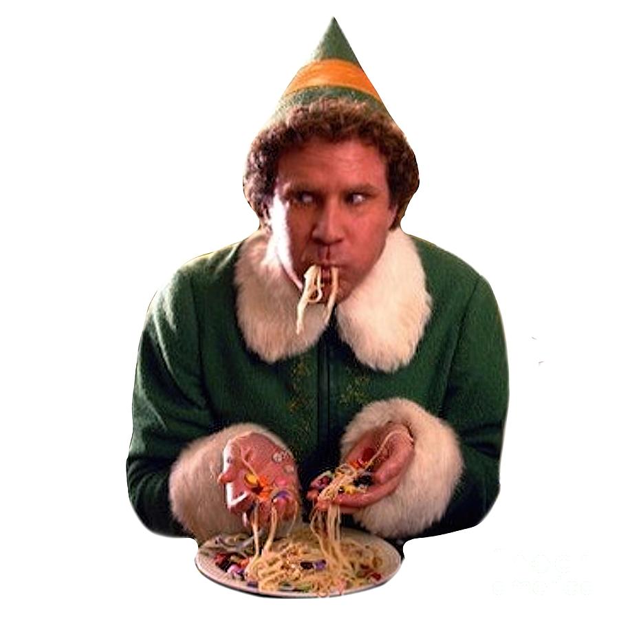 Buddy The Elf Spaghetti And Candy Painting by Aiden Chloe - Pixels