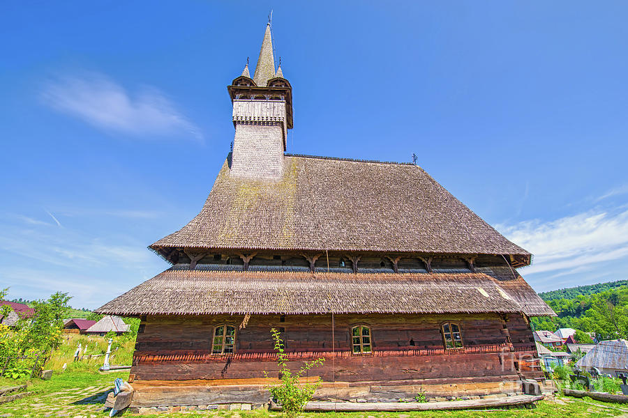 Architecture Photograph - Budesti wooden church in Maramures by Cosmin-Constantin Sava