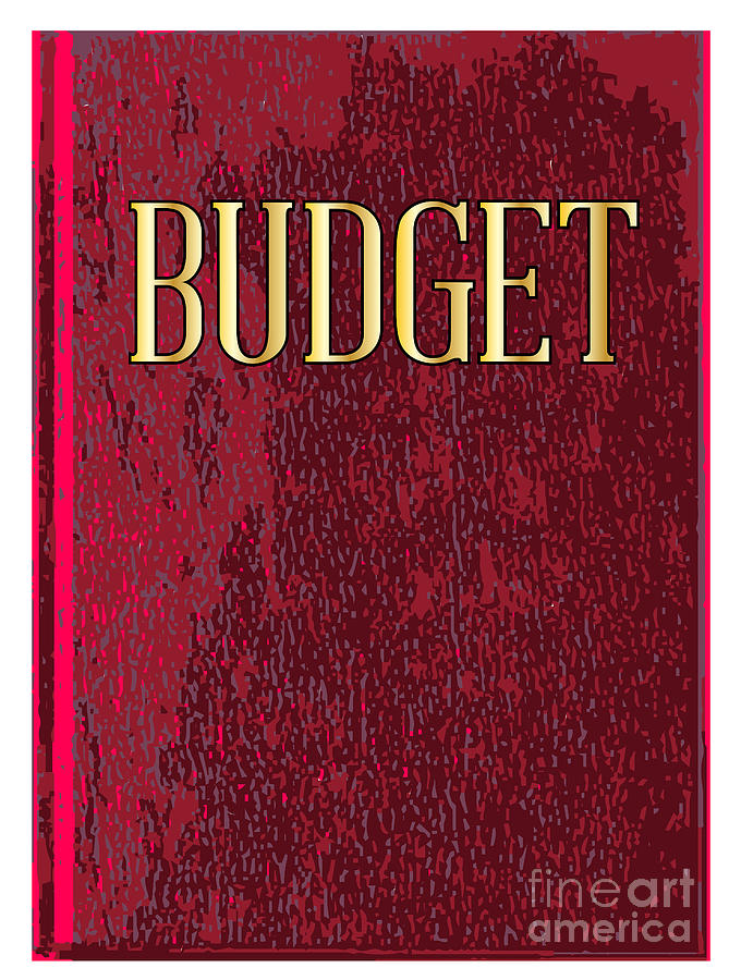 Budget Red Book Cover Digital Art by Bigalbaloo Stock Fine Art America