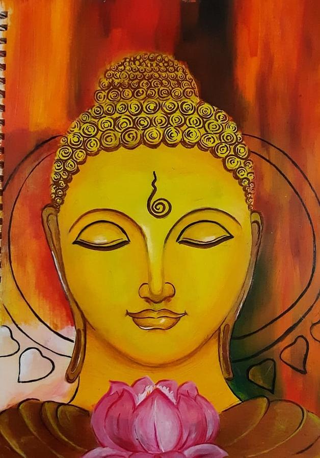 Budha Painting by Kamakshi Kannan - Fine Art America