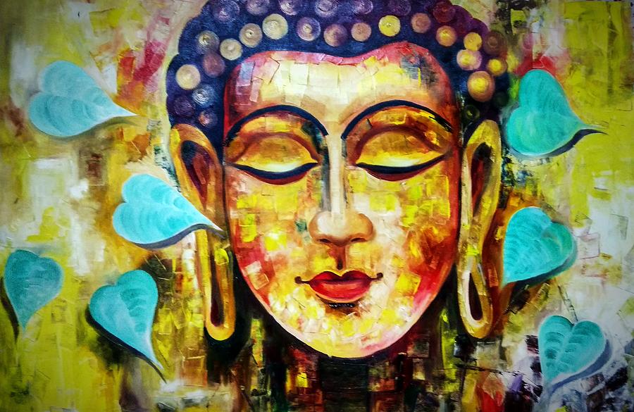 Budha Painting by Sukumaran Koyilandi - Fine Art America