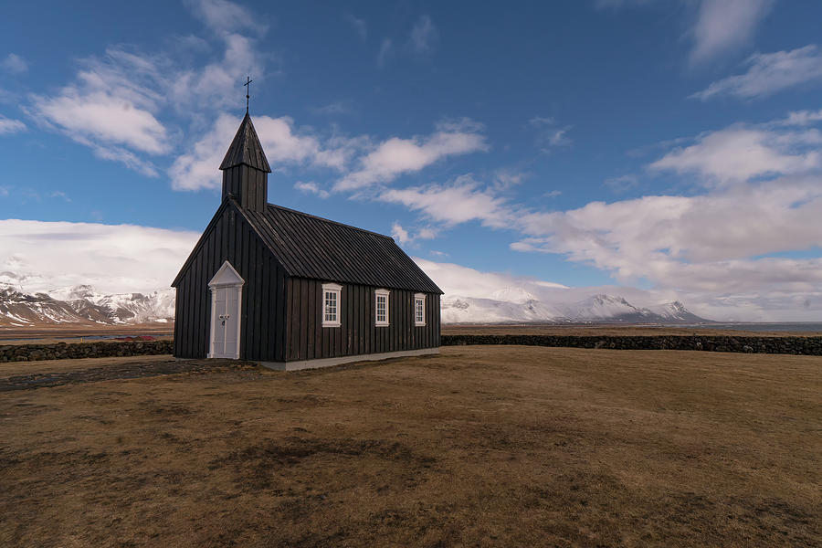 Budir Black Church Photograph by Arthur Oleary