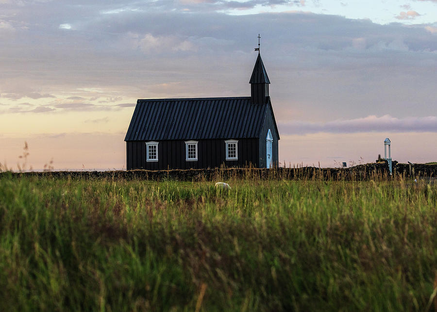 Budir Black Church Iceland Photograph by Donnie Whitaker