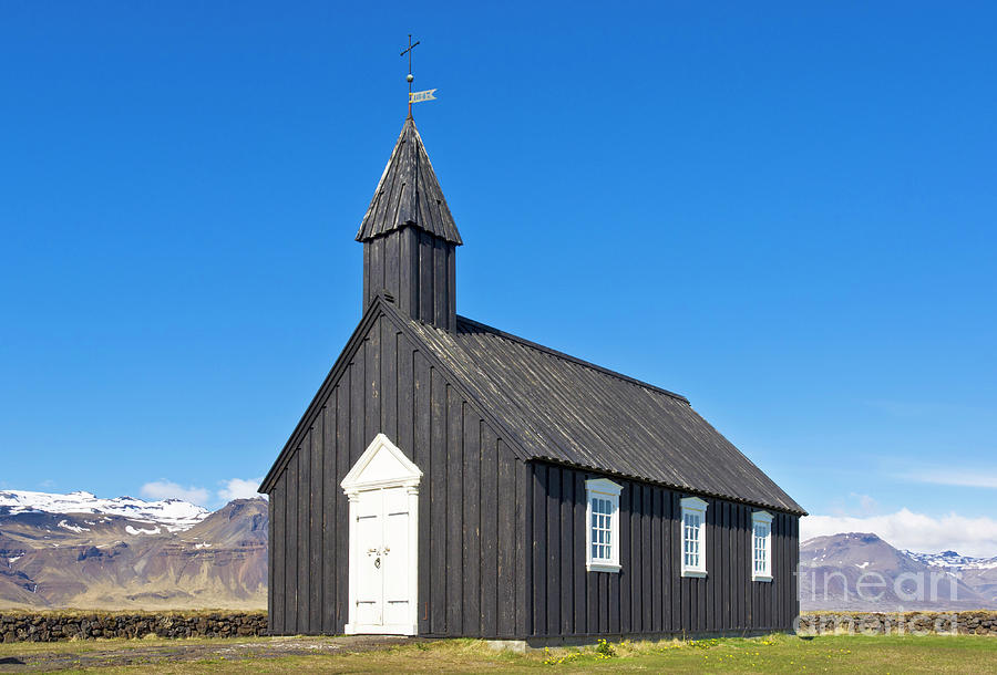 Budir black church, Snaefellsnes peninsula, Iceland Photograph by Neale And Judith Clark