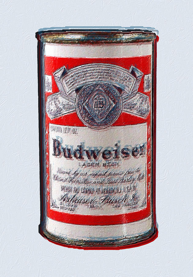 Budweiser Anheuser Busch Ode To Andy Warhol Painting by Tony Rubino