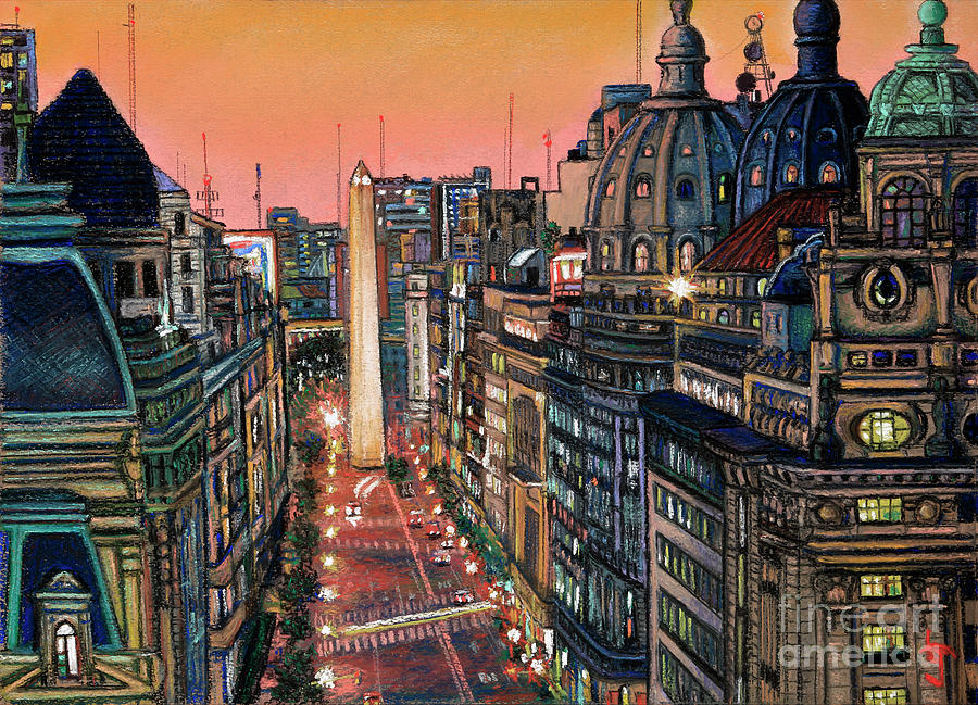 Buenos Aires Twilight Pastel by Bernardo Galmarini
