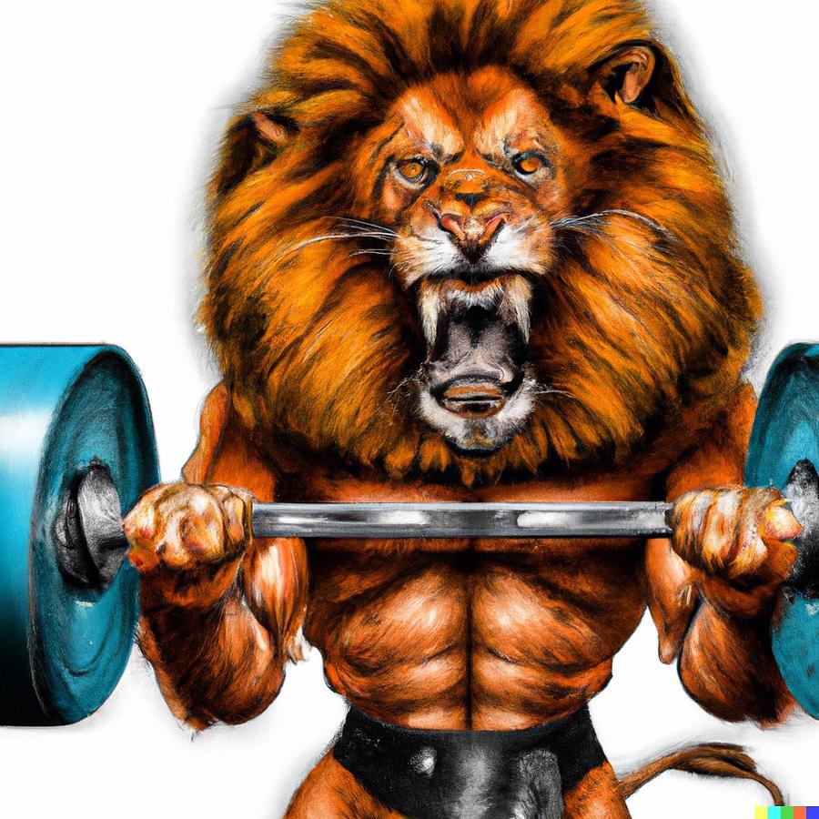 Buff Lion #1 Digital Art by AI X Art - Pixels