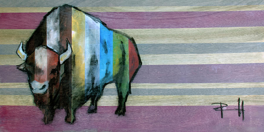 Buffalo 2 Painting by Sean Parnell