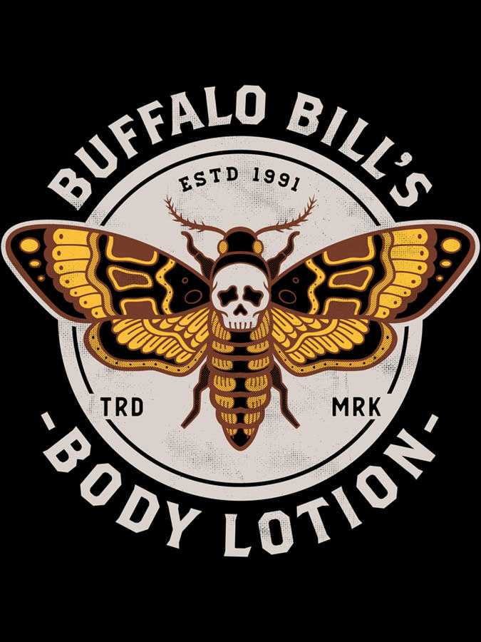 Buffalo Bill's Body Lotion - Death's Head Moth - Horror - Distressed ...