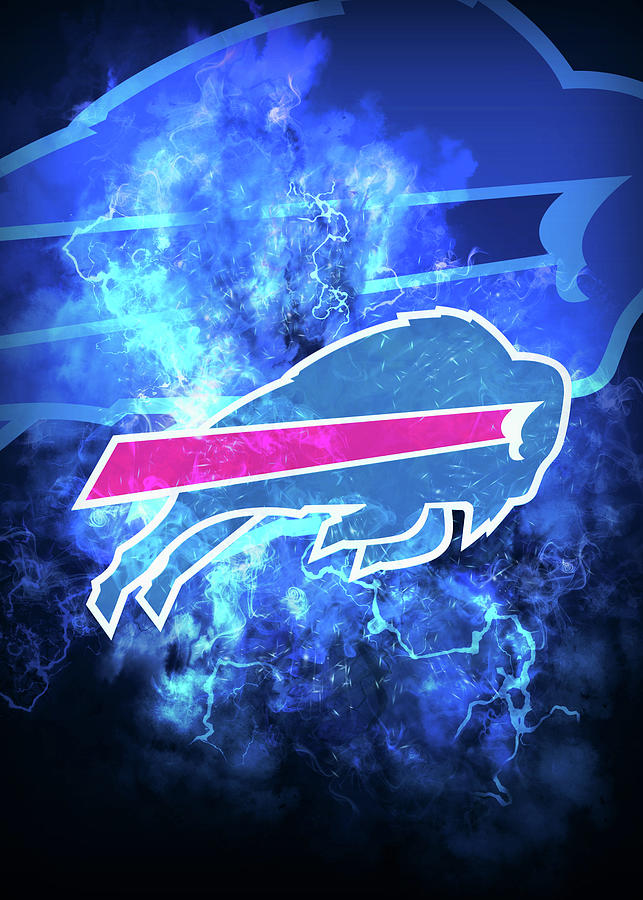 Buffalo Bills Lighting Drawing by Leith Huber - Pixels