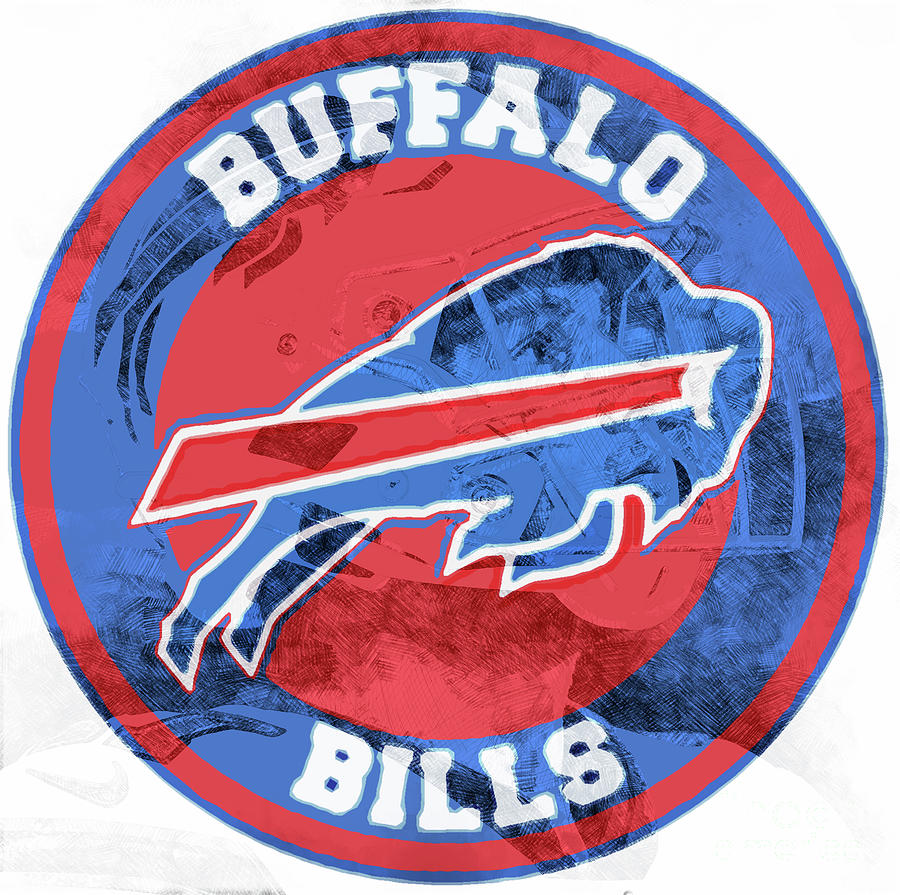 Buffalo Bills,NFL American Football Logo ,Sports Posters for Sports Fans  Drawing by Drawspots Illustrations - Fine Art America