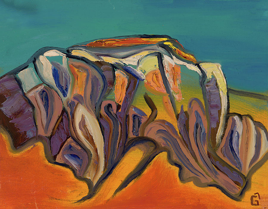 Buffalo Mountain, Ghost Ranch Painting by Glory Ann Penington