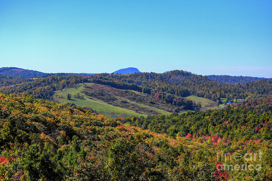 Buffalo Mountain in Early Autumn Photograph by Kerri Farley