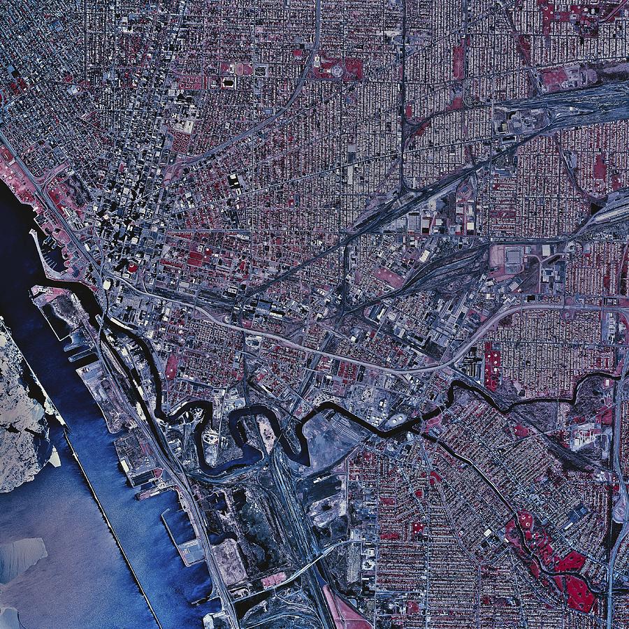 Buffalo, New York, satellite image Photograph by Stocktrek Images